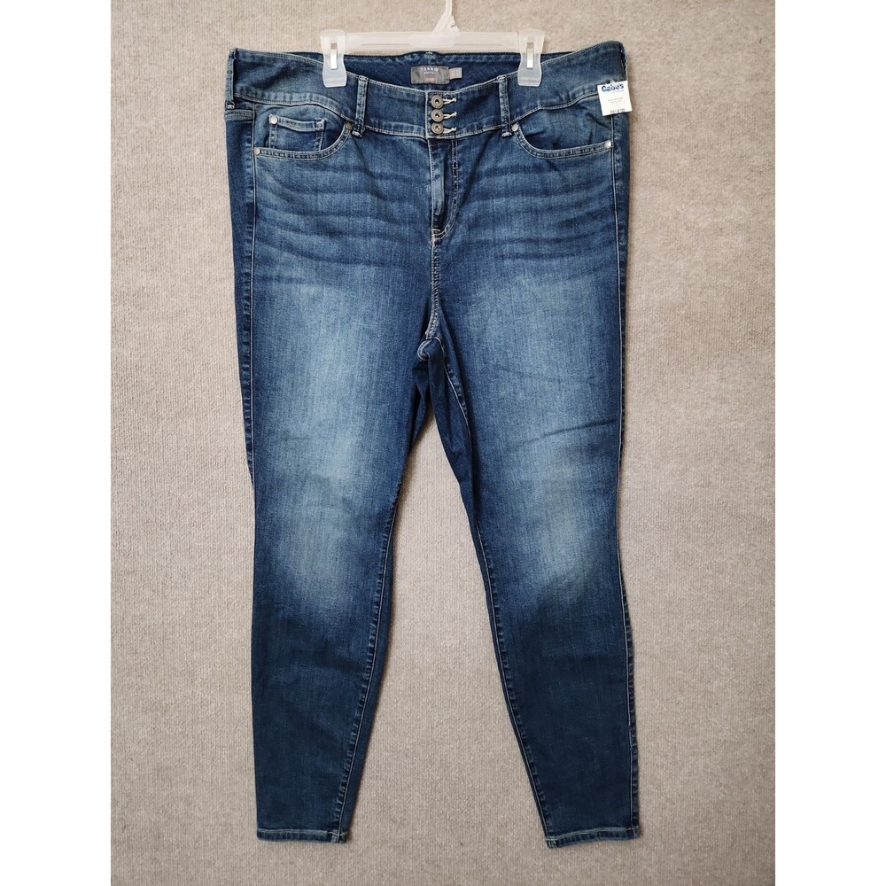 Torrid Jegging Jeans Womens 16 Short Blue Medium Wash High Rise Stretch NWOT